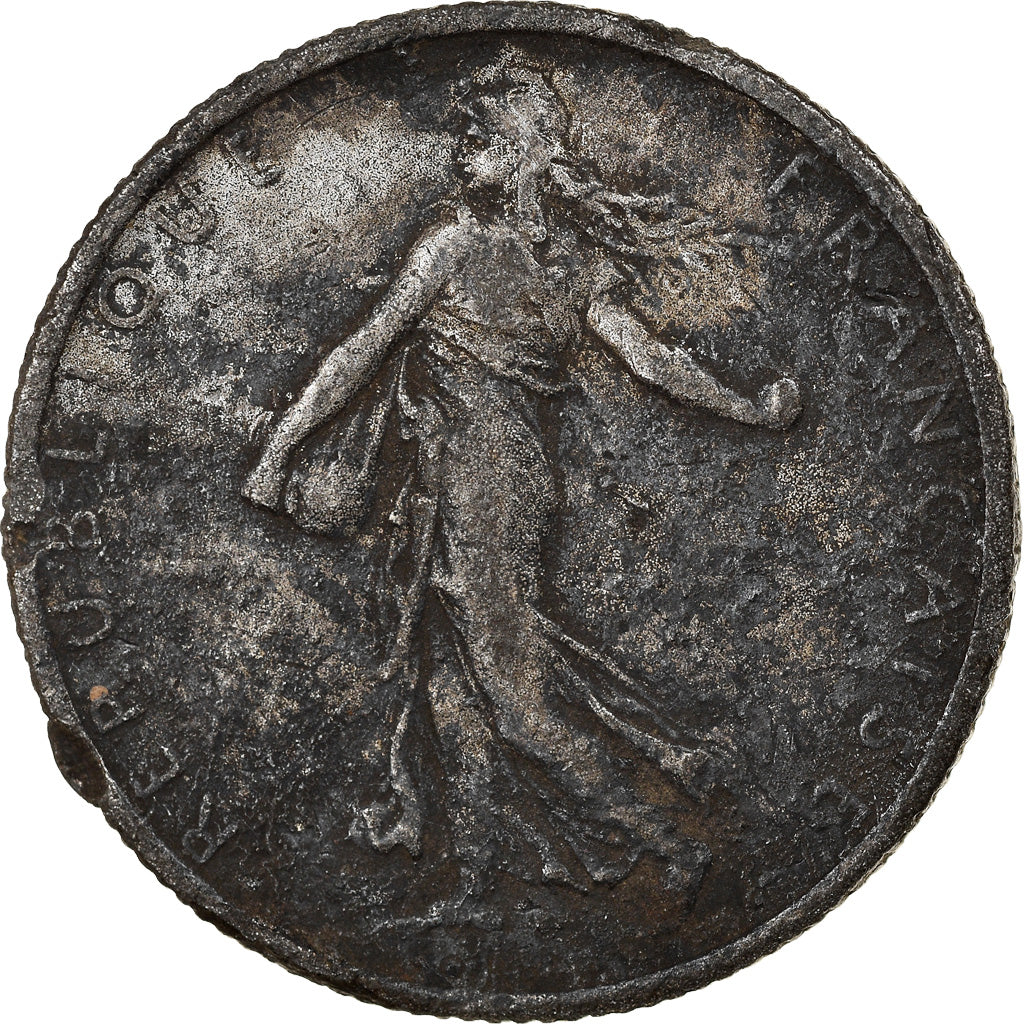 Moneta, Francia, Semeuse, 2 Francs, 1910, Paris, Contemporary forgery in tin