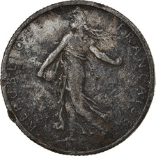 Monnaie, France, Semeuse, 2 Francs, 1910, Paris, Contemporary forgery in tin