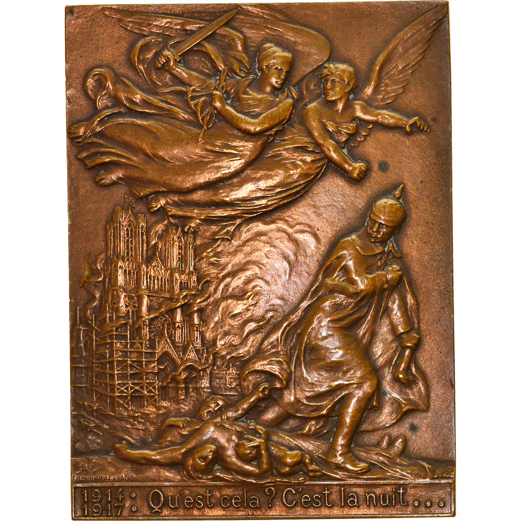 France, Médaille, IIIe République, Compagnie de Sauveteurs de Reims, WAR