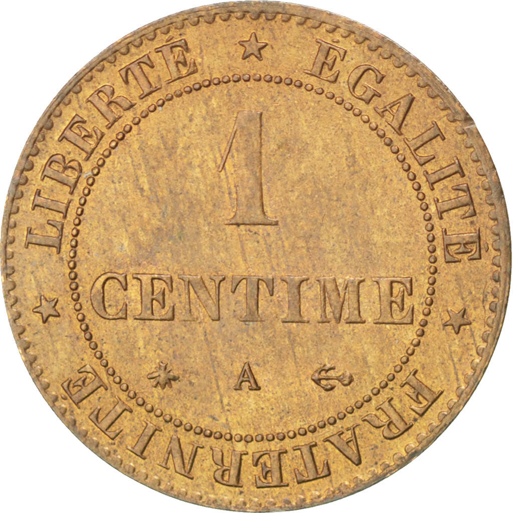 Moneta, Francia, Cérès, Centime, 1872, Paris, SPL, Bronzo, KM:826.1
