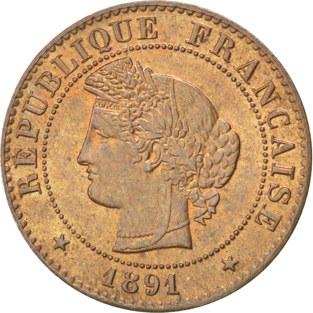 Münze, Frankreich, Cérès, Centime, 1891, Paris, UNZ, Bronze, KM:826.1