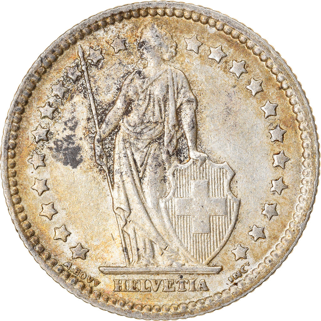 Moneta, Svizzera, Franc, 1928, Bern, BB, Argento, KM:24