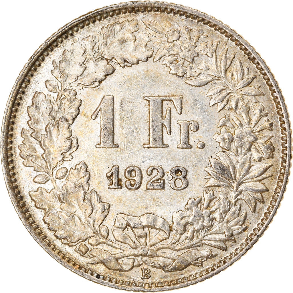 Moneta, Svizzera, Franc, 1928, Bern, BB, Argento, KM:24