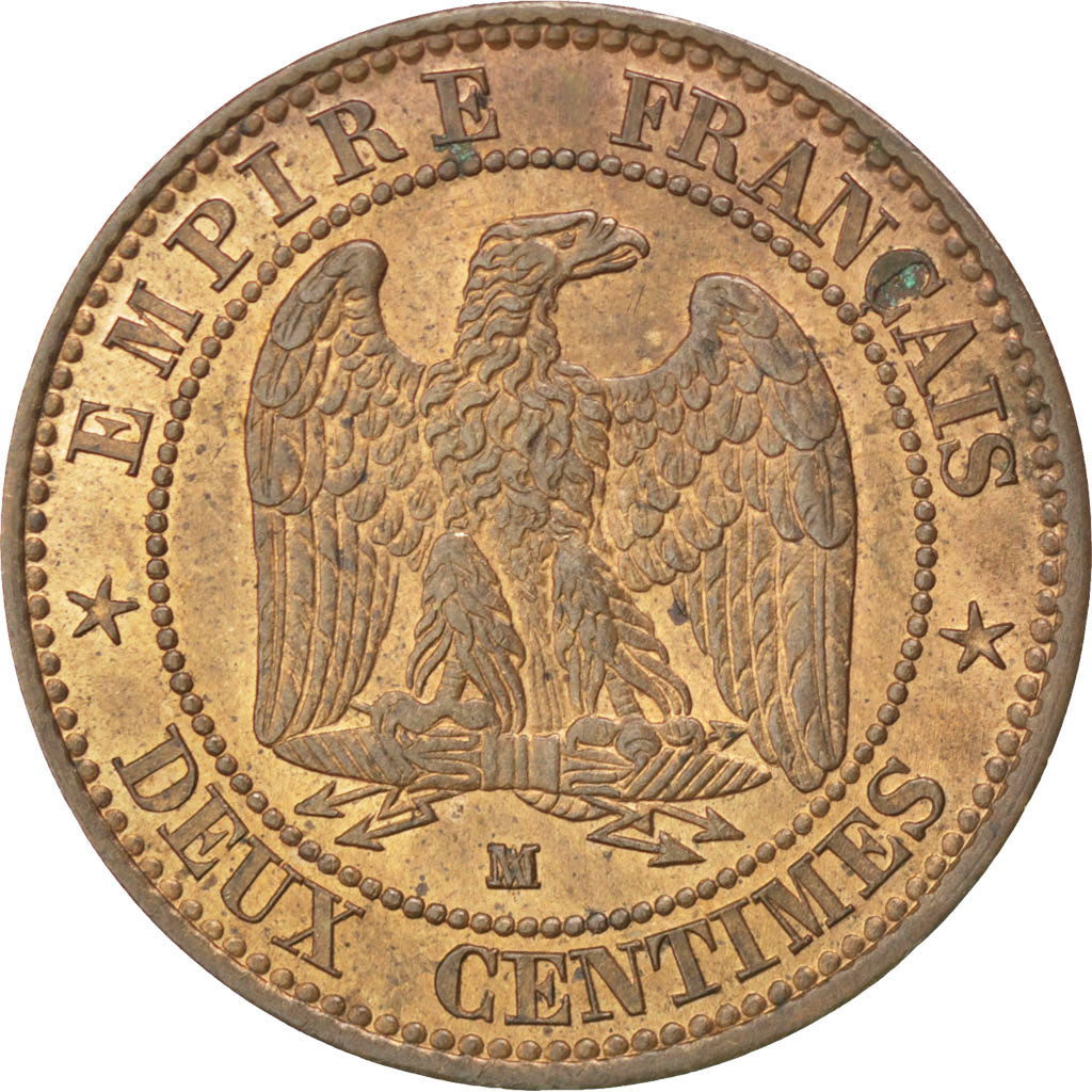 Münze, Frankreich, Napoleon III, Napoléon III, 2 Centimes, 1856, Marseille