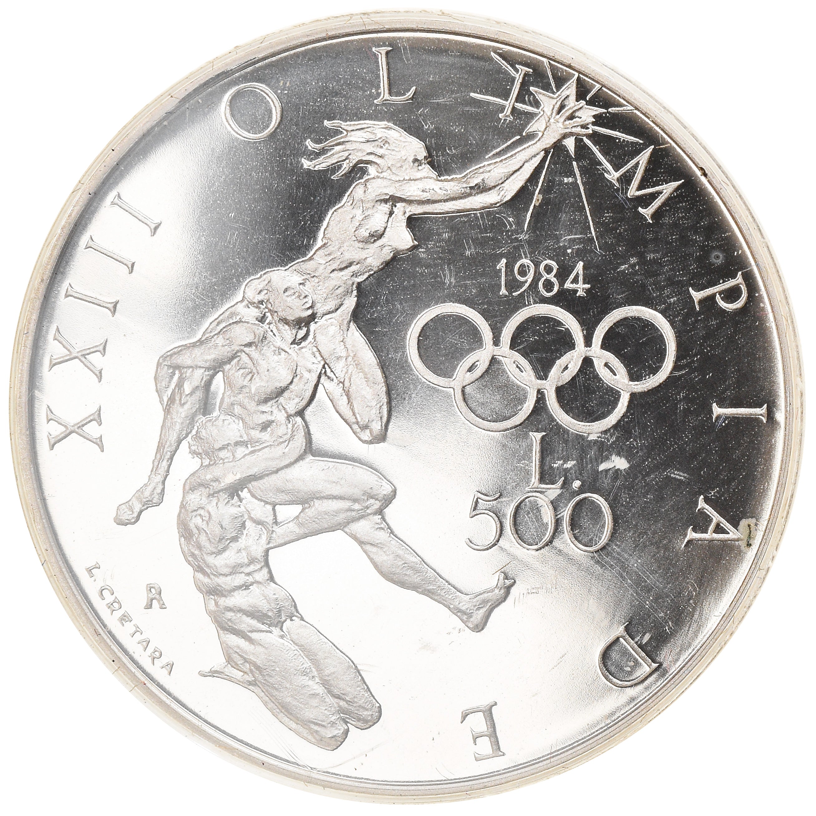 Moneta, San Marino, 500 Lire, 1984, Roma, Proof, MS(65-70), Srebro, KM:168