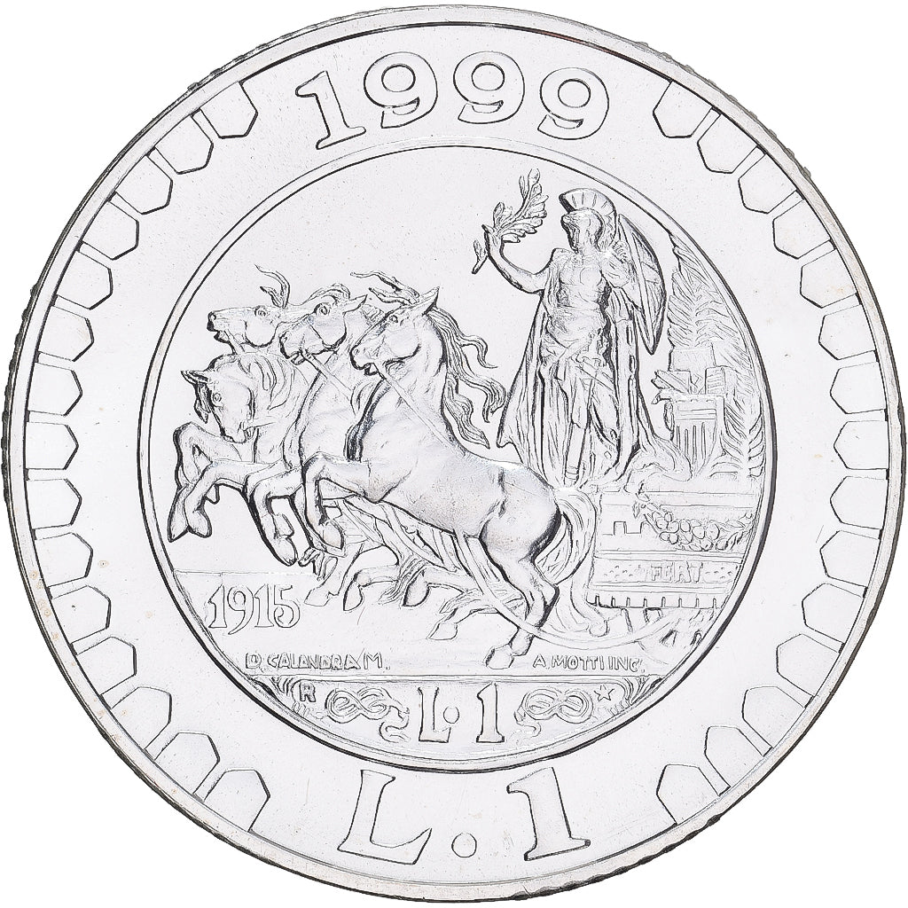 Moneta, Włochy, Lira, 1999, Rome, Proof, MS(65-70), Srebro, KM:205