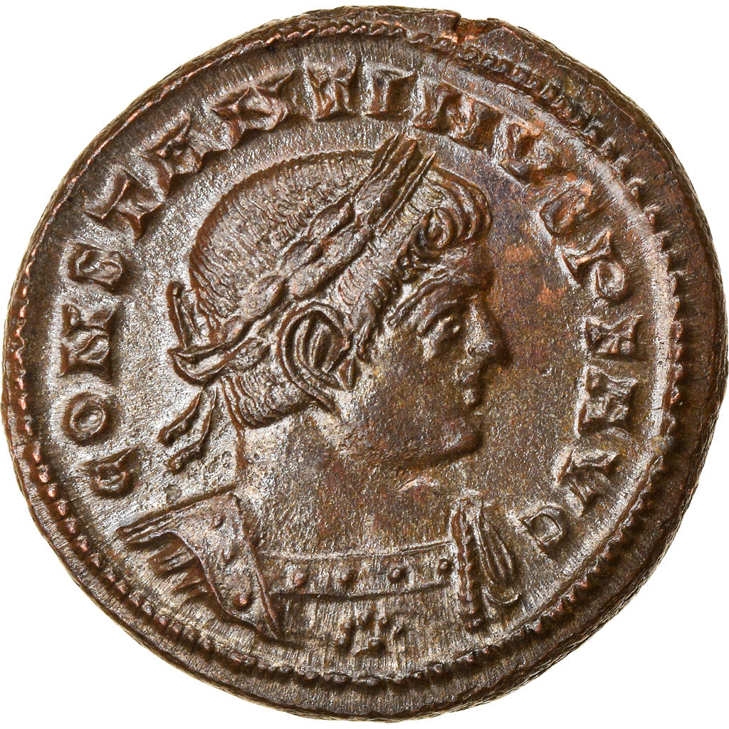 Moneda, Constantine I, Nummus, 321-322, Lyon, SC+, Cobre, RIC:128