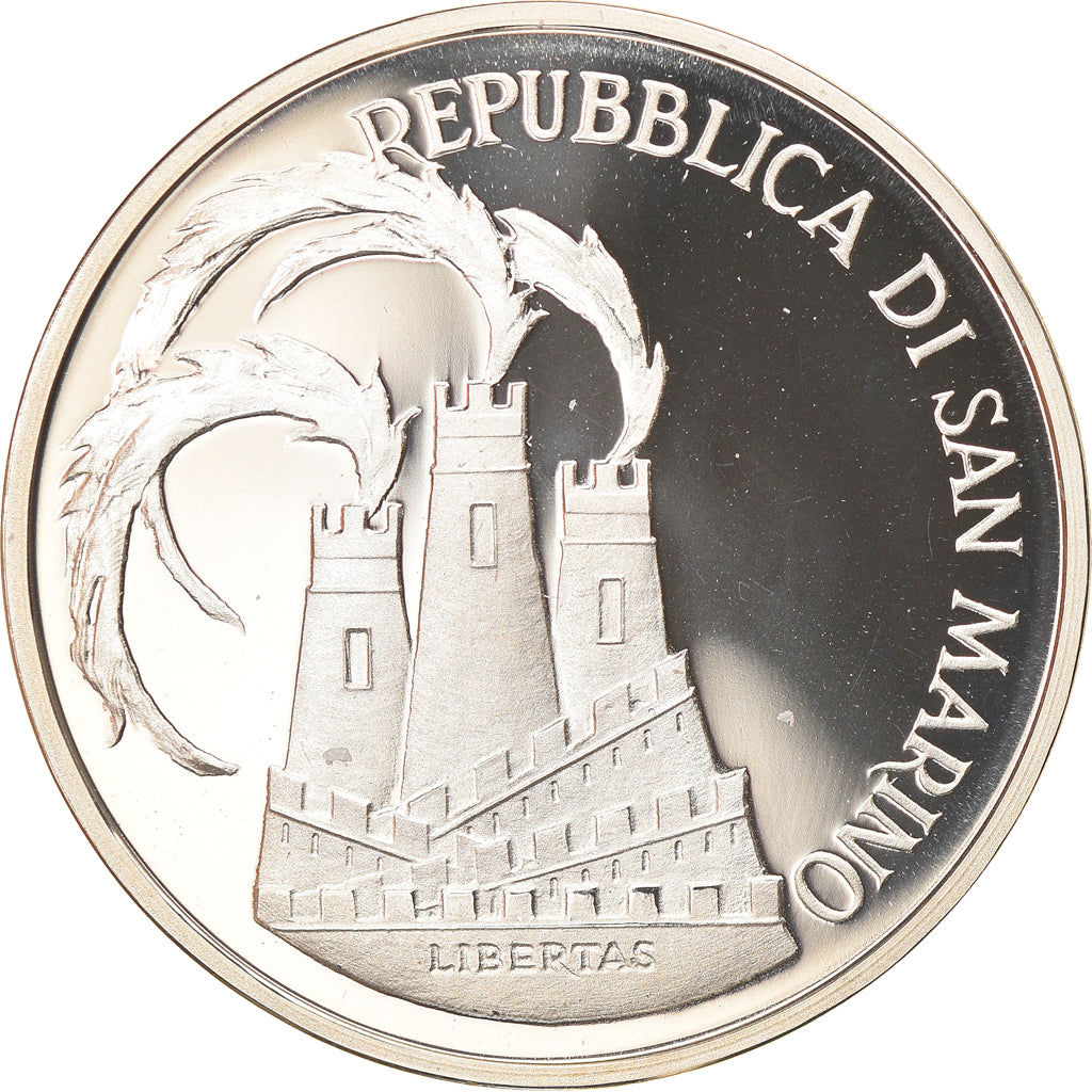 Moneda, San Marino, 1000 Lire, 1984, Roma, Proof, FDC, Plata, KM:169