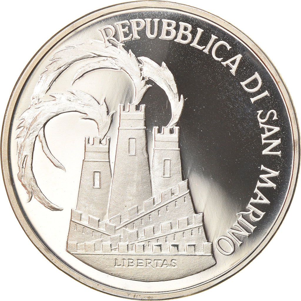 Moeda, San Marino, 1000 Lire, 1984, Roma, Proof, MS(65-70), Prata, KM:169