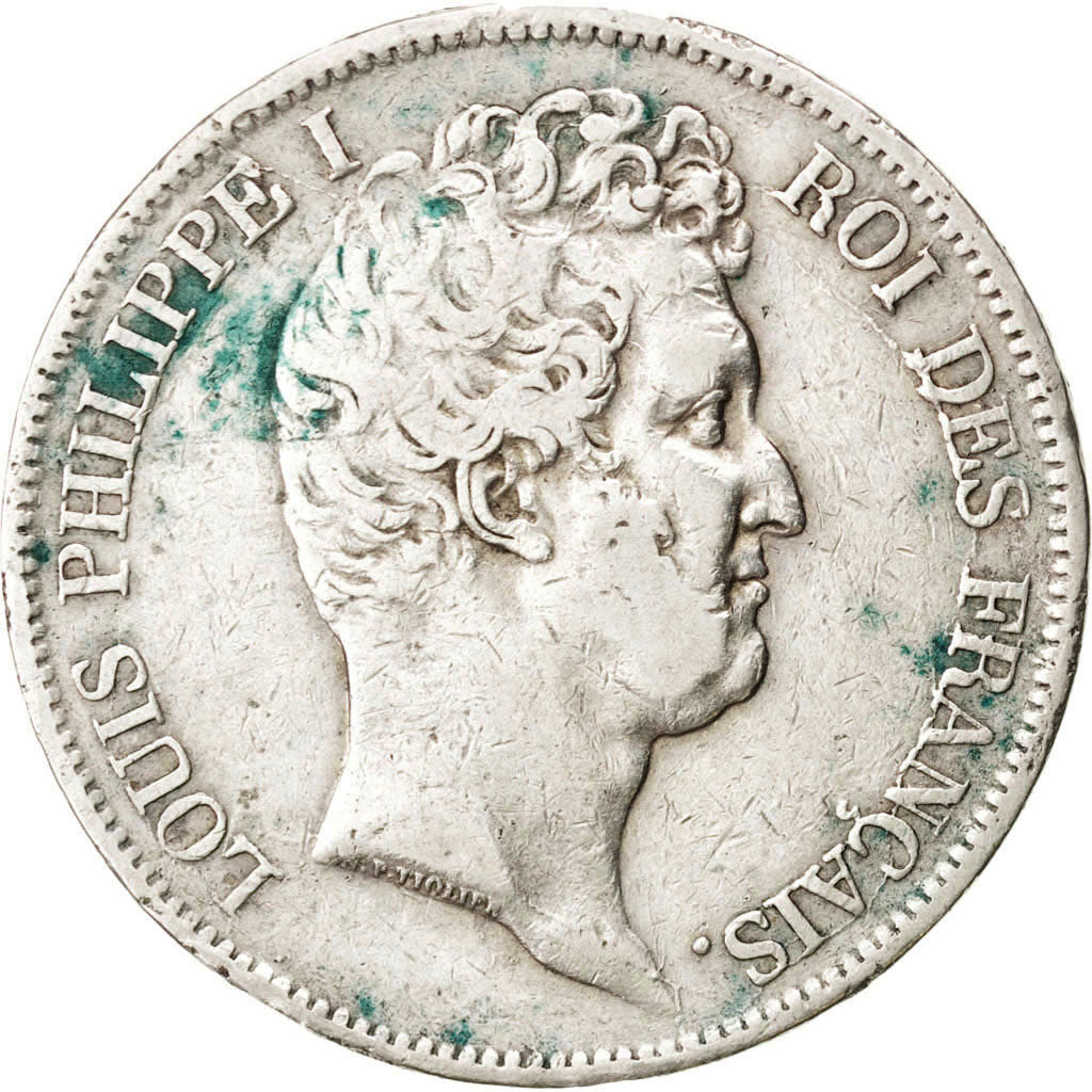 Moneta, Francja, Louis-Philippe, 5 Francs, 1830, Lyon, EF(40-45), Srebro