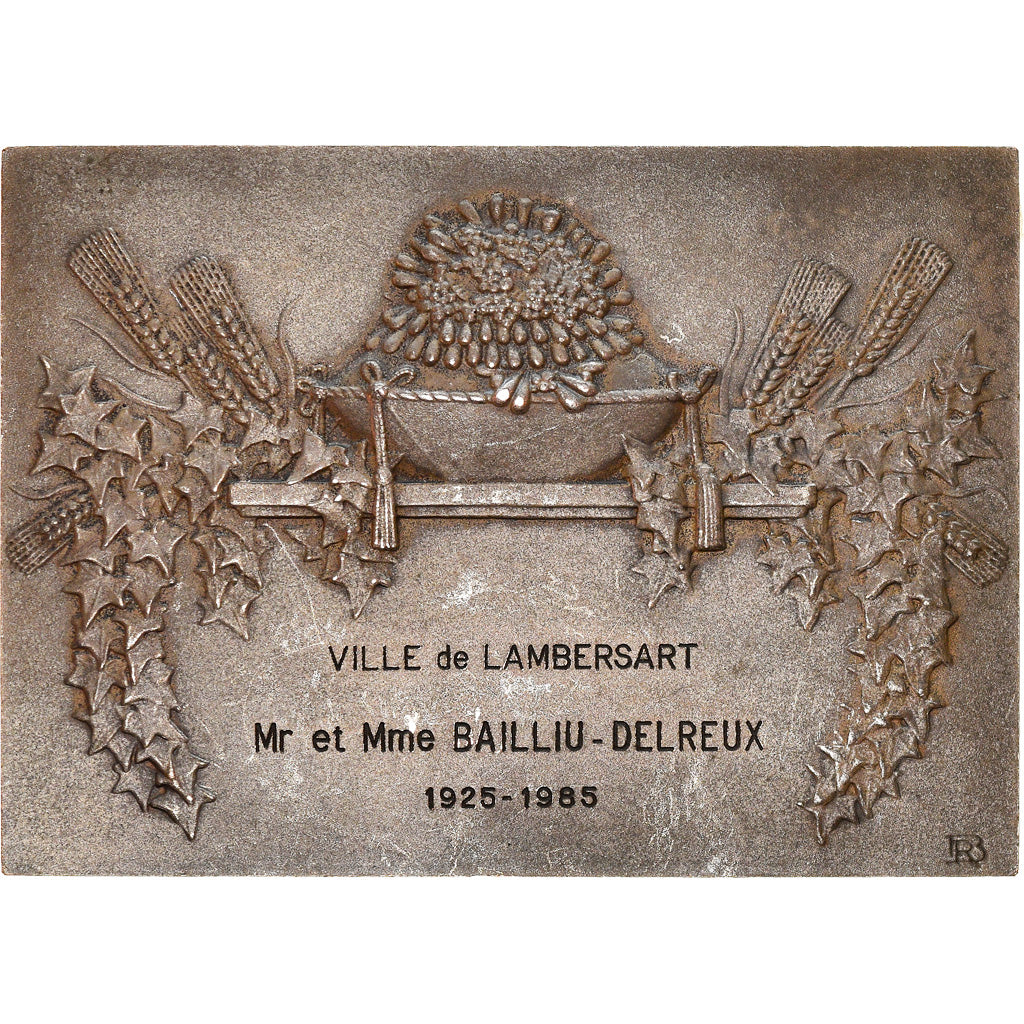 Frankreich, Medaille, Noces, Mariage, Ville de Lambersart, 1985, Baudichon, VZ