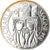 Munten, Frankrijk, Charlemagne, 100 Francs, 1990, FDC, FDC, Zilver, KM:982
