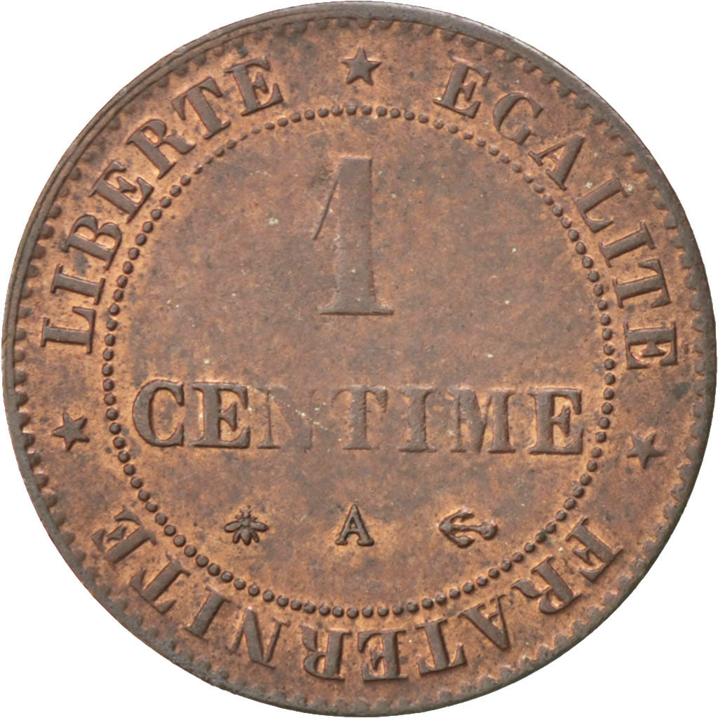 Münze, Frankreich, Cérès, Centime, 1874, Paris, VZ+, Bronze, KM:826.1