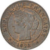 Münze, Frankreich, Cérès, Centime, 1878, Bordeaux, SS+, Bronze, KM:826.2