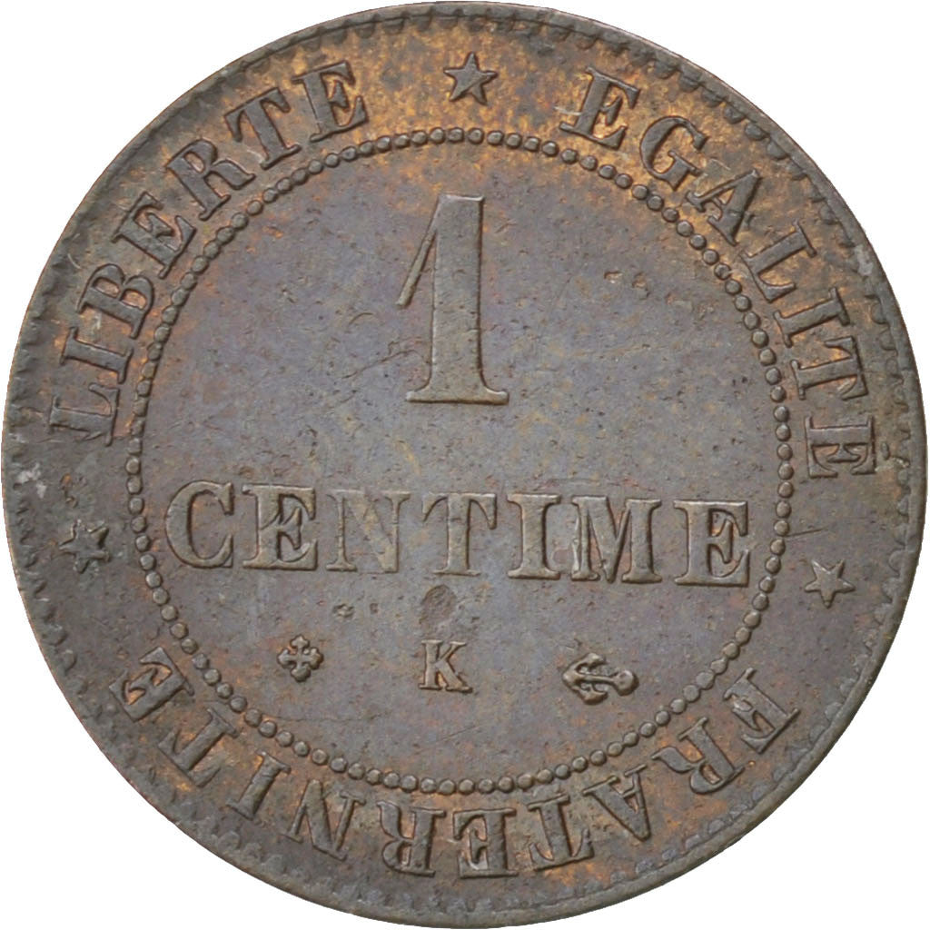 Münze, Frankreich, Cérès, Centime, 1878, Bordeaux, SS+, Bronze, KM:826.2