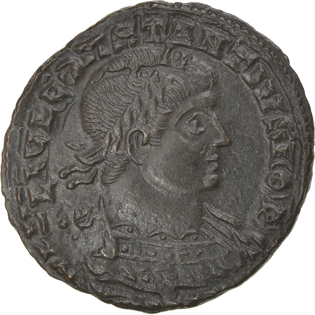Moneta, Constantius II, Nummus, 334-335, Siscia, SPL-, Rame, RIC:237