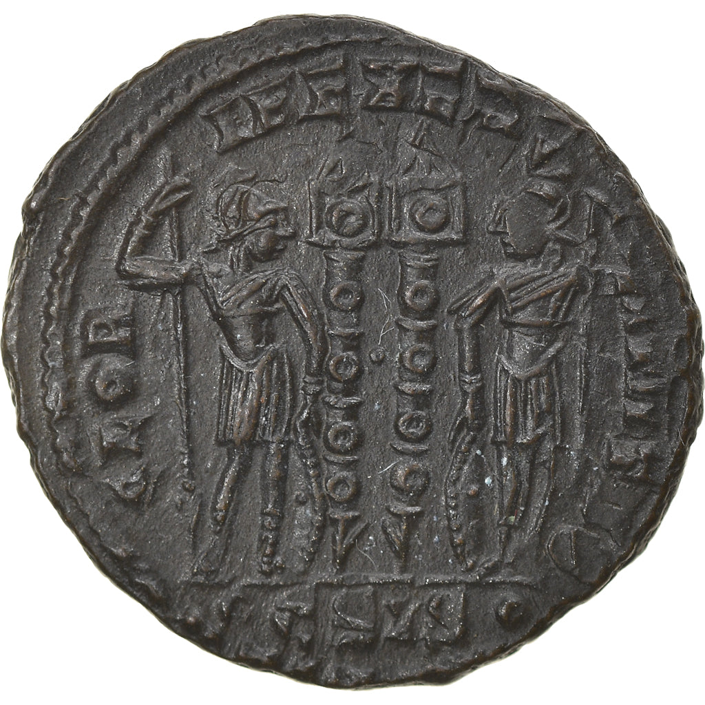 Moneta, Constantius II, Nummus, 334-335, Siscia, SPL-, Rame, RIC:237