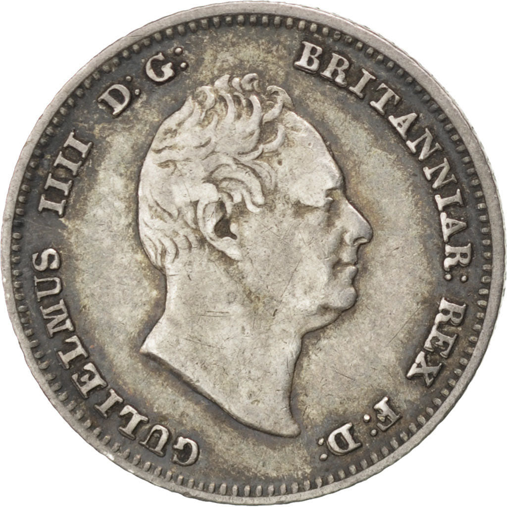Moneta, Wielka Brytania, William IV, 4 Pence, Groat, 1836, EF(40-45), Srebro