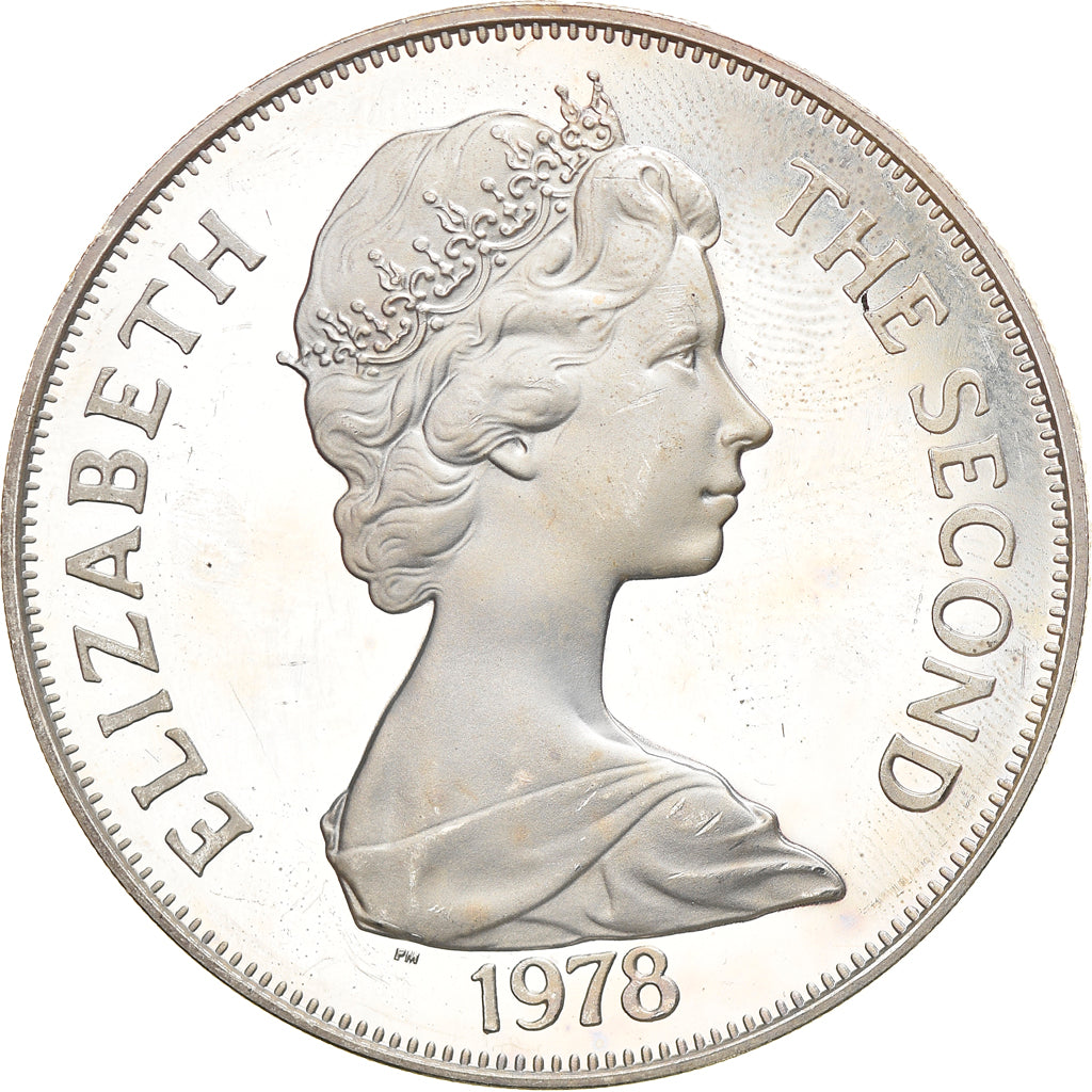 Coin, Tristan Da Cunha, Elizabeth II, Crown, 1978, Pobjoy Mint, MS(63), Silver