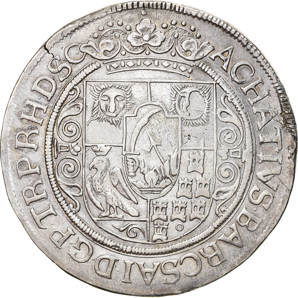 Principality of Transylvania, Ákos Barcsay, Thaler, 1660, Nagyszeben, Argento