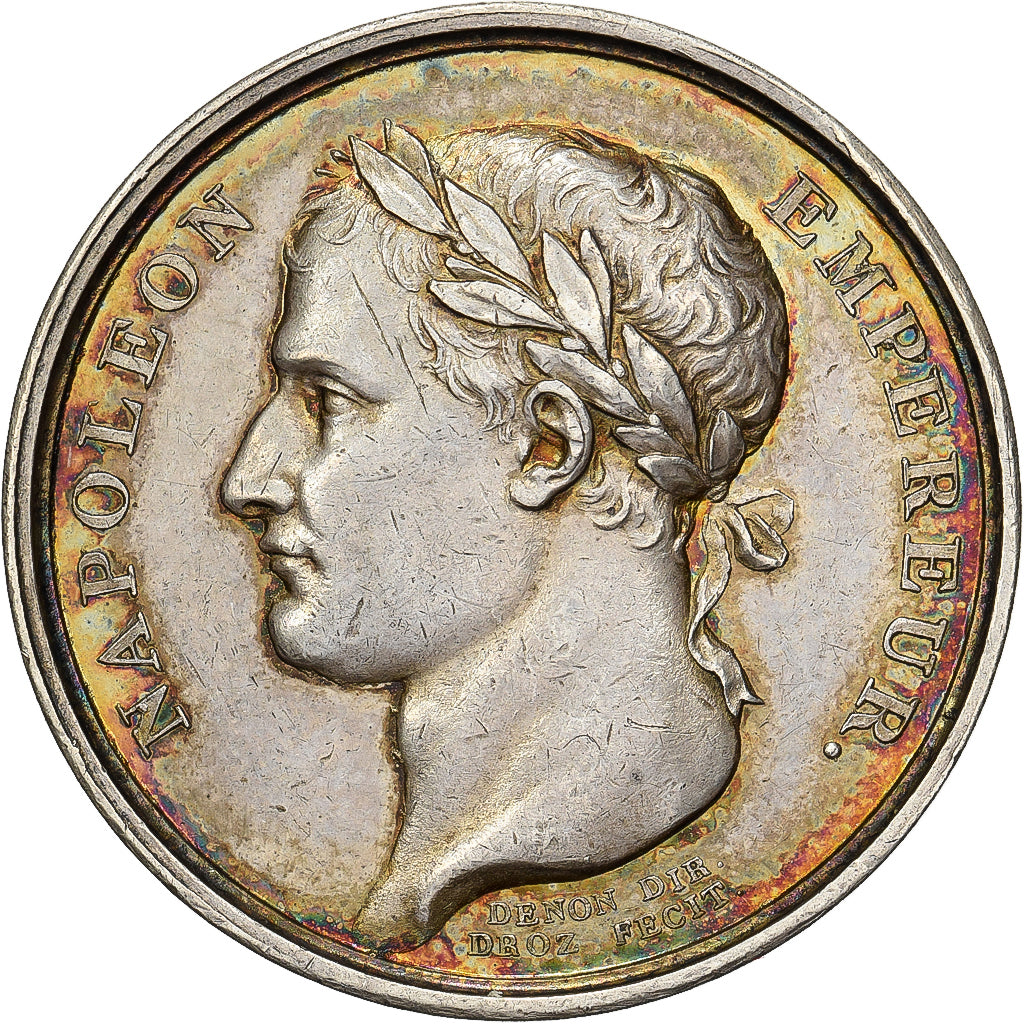 Francja, medal, Napoleon I, Landing in Golfe-Juan, 1815, Srebro, Denon / Droz