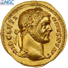 Diocletian, Aureus, 293-294, Trier, Oro, NGC, Ch AU 5/5-4/5, RIC:15