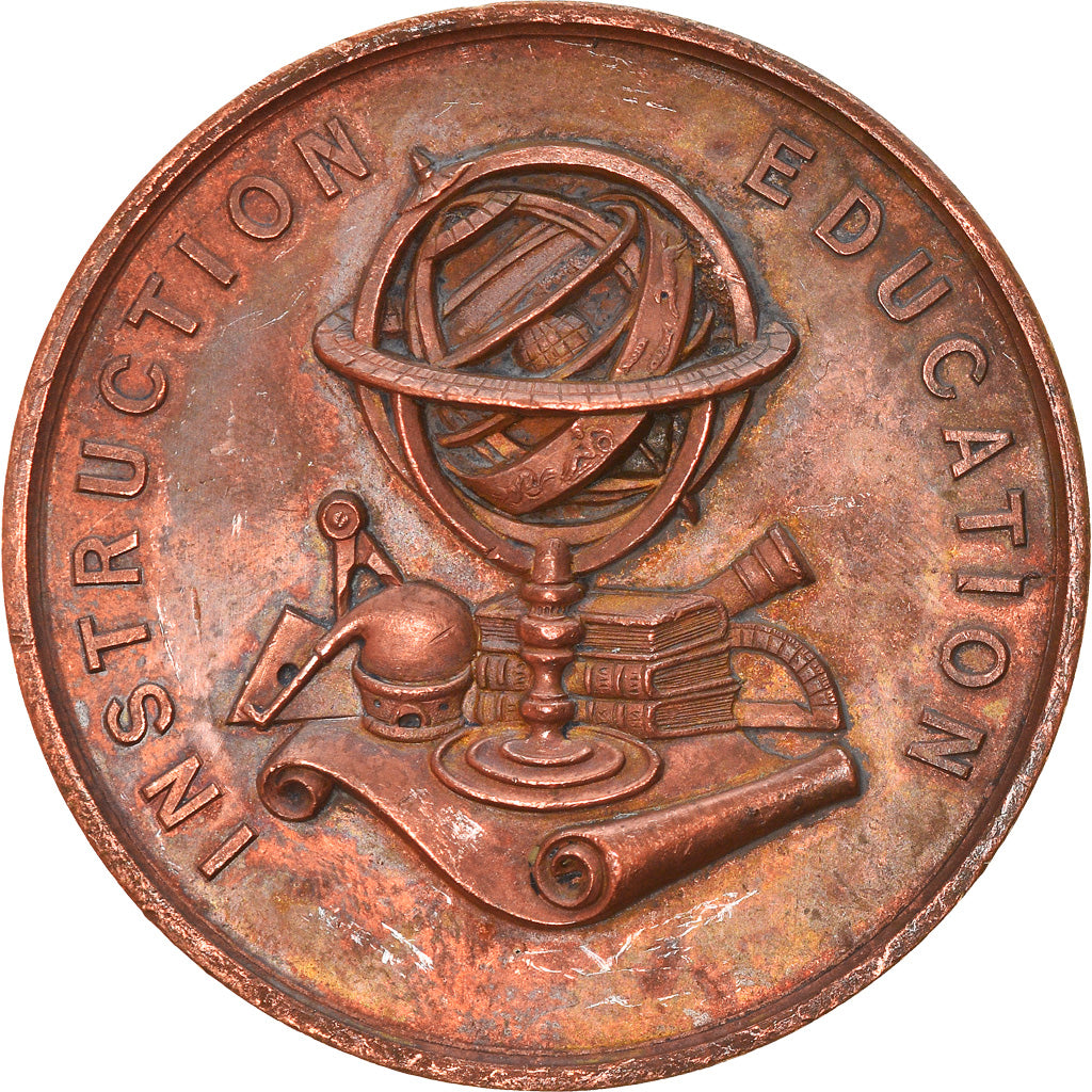 France, Médaille, Instruction et Education, Cours de Mr Prat, Arts & Culture