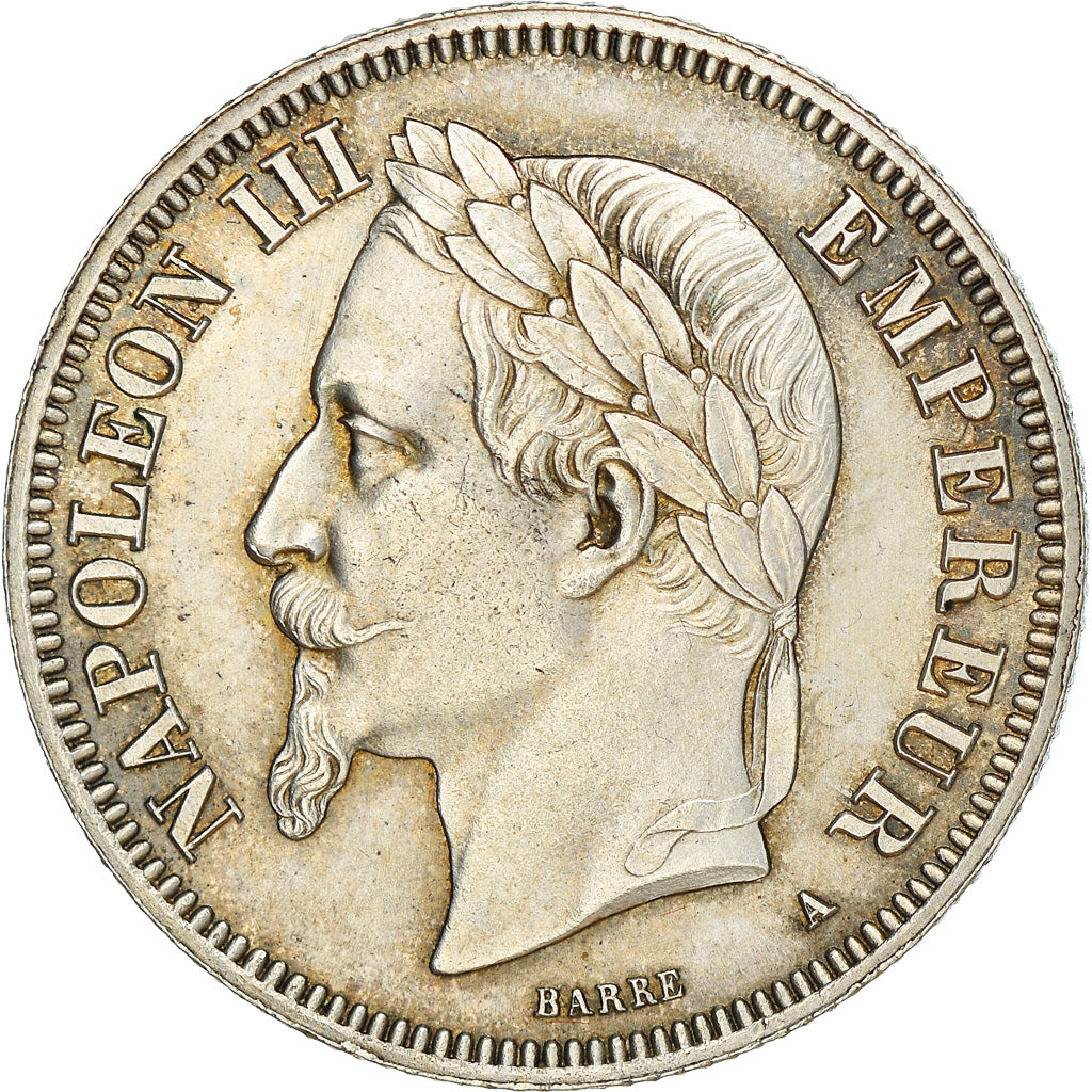 Coin, France, Napoleon III, Napoléon III, 2 Francs, 1868, Paris, MS(60-62)