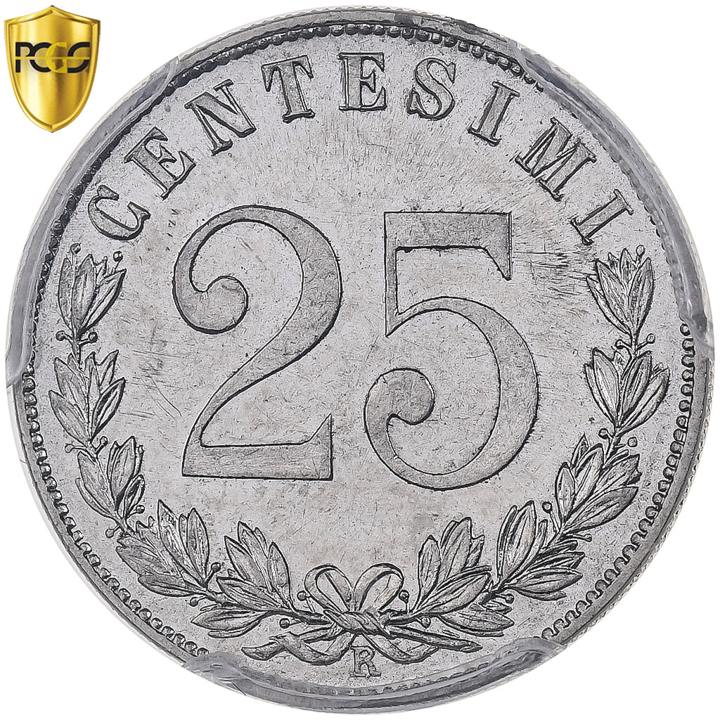 Monnaie, Italie, Vittorio Emanuele III, 25 Centesimi, 1903, Rome, PCGS, MS64