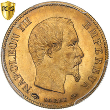 France, Napoleon III, 10 Francs, 1860, Paris, Gold, PCGS, MS64, Gadoury:1014