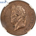Francia, Louis-Philippe I, Module 10 Centimes, 1839, London, Pattern, Bronzo