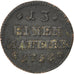 Coin, German States, BRUNSWICK-WOLFENBUTTEL, Karl I, Denier, 1758, EF(40-45)