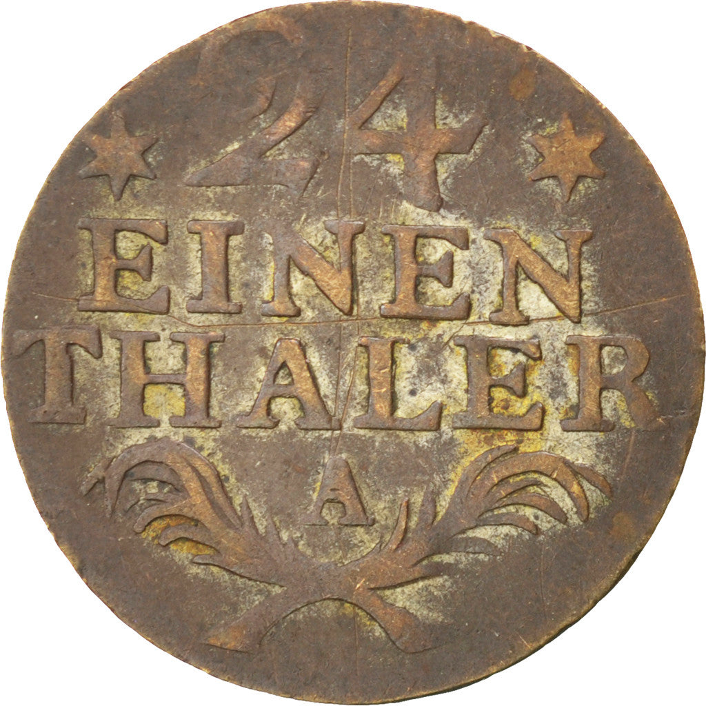 Moneta, Stati tedeschi, PRUSSIA, Friedrich II, 1/24 Thaler, 1783, MB+, Argento