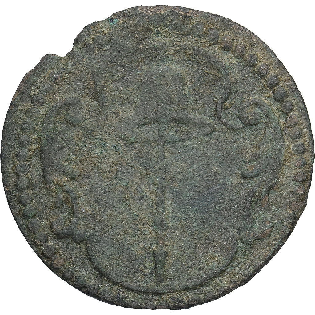 Corsican Republic, Pasquale Paoli, Soldo, 1768, Corte, Billon, VF(20-25)