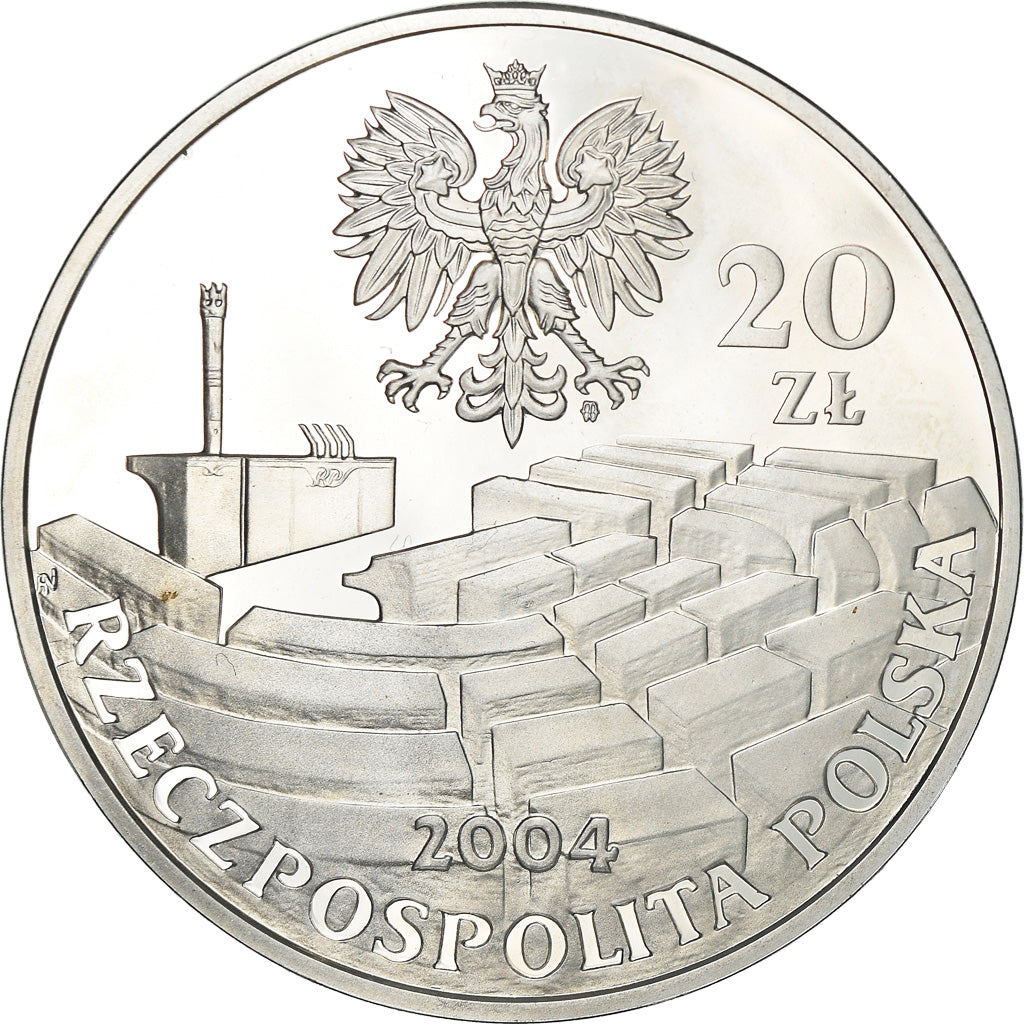 Coin, Poland, 20 Zlotych, 2004, Warsaw, Proof, MS(65-70), Silver, KM:504