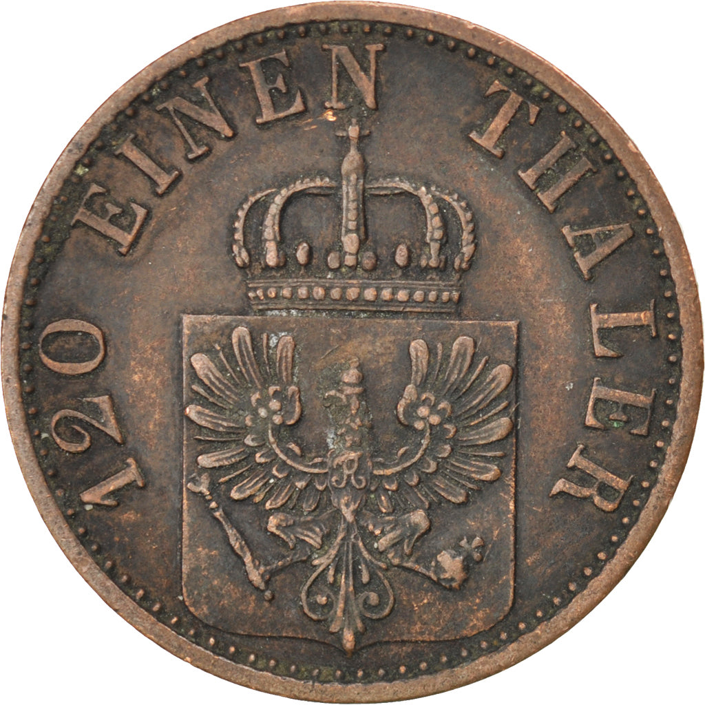 Monnaie, Etats allemands, PRUSSIA, Wilhelm I, 3 Pfennig, 1867, Cleves, TTB