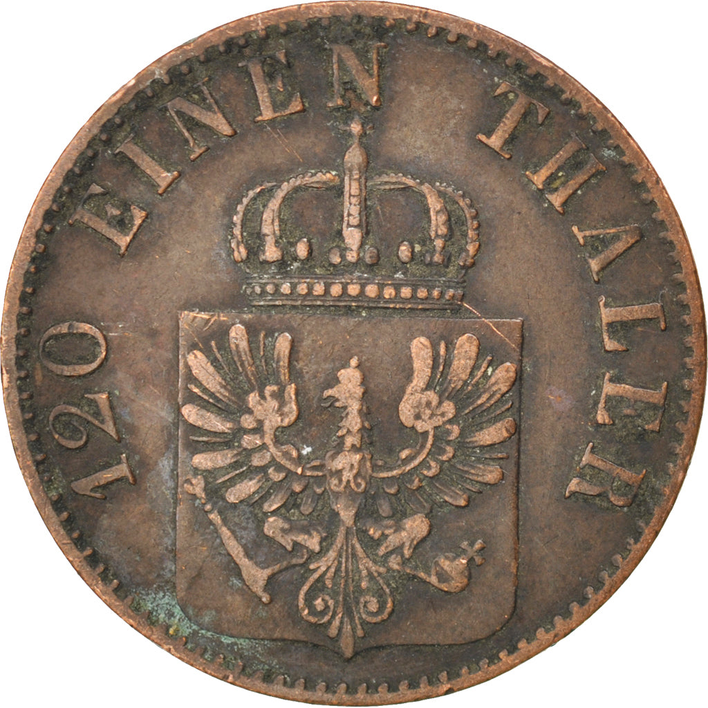Monnaie, Etats allemands, PRUSSIA, Wilhelm I, 3 Pfennig, 1864, Berlin, TTB
