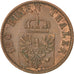 Coin, German States, PRUSSIA, Wilhelm I, 3 Pfennig, 1870, Berlin, AU(50-53)