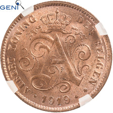 Belgique, Albert Ier, 2 Centimes, 1919, Bruxelles, Cuivre, GENI, MS66, KM:65