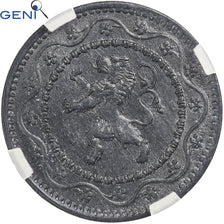 Belgium, Albert I, 10 Centimes, 1916, Bruxelles, Zinc, GENI, MS65, KM:81