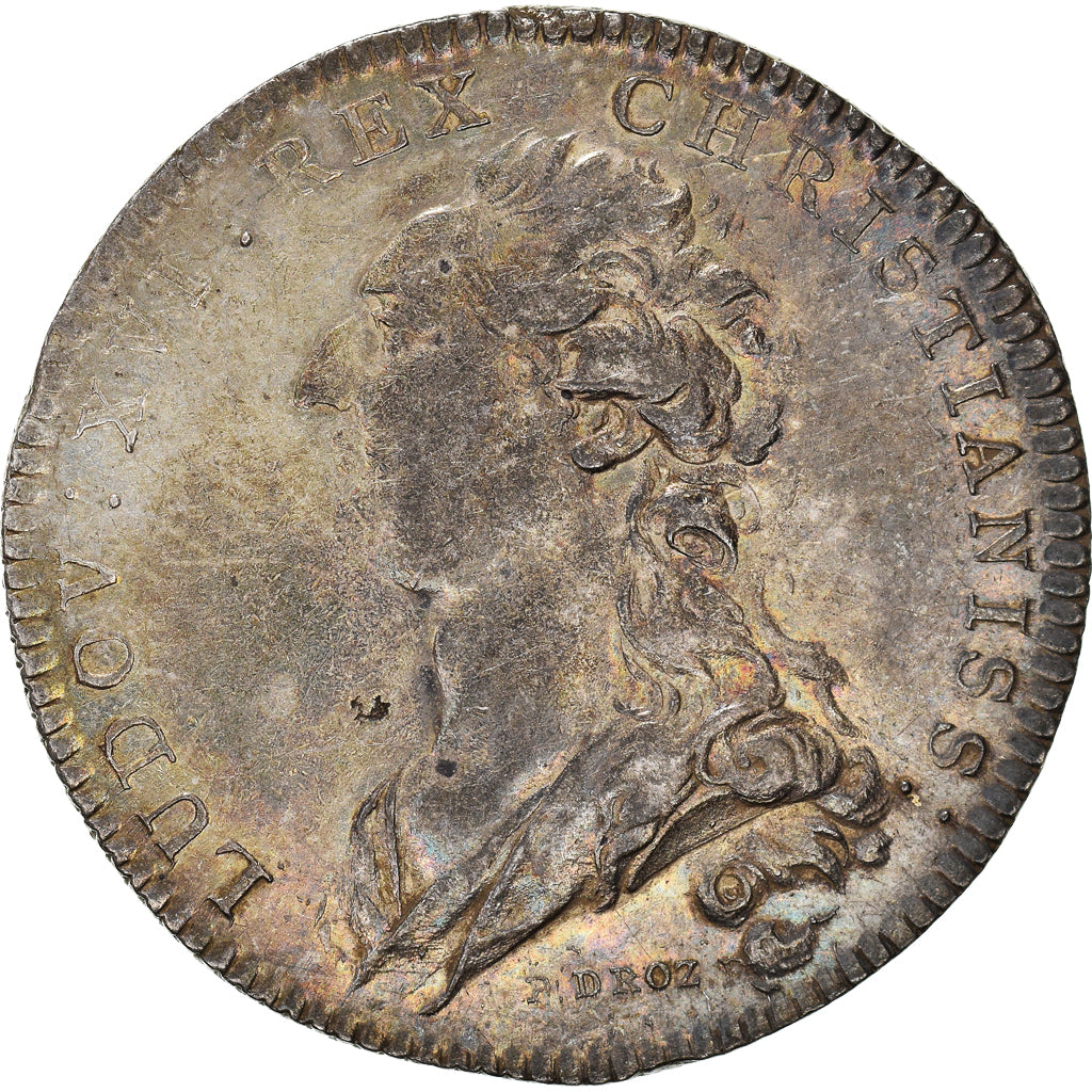 França, Token, Luís XVI, Paroisse de Saint-Germain-l'Auxerrois, 1734, Prata