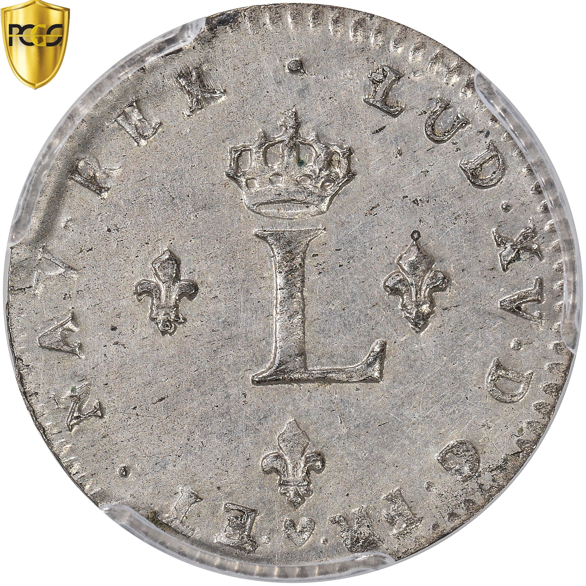 Frankrijk, Louis XV, Double Sol, 1762, Strasbourg, Billon, PCGS, AU Details