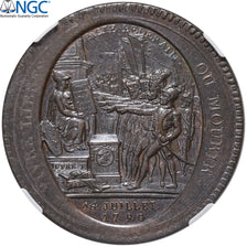 Frankreich, 5 Sols, Monneron, 1792, Birmingham, TOP POP, Bronze, NGC, MS65BN