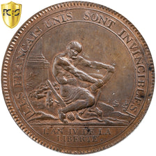 France, 5 Sols, Monneron à l'Hercule, 1792, Birmingham, TOP POP, Pattern, Bronze