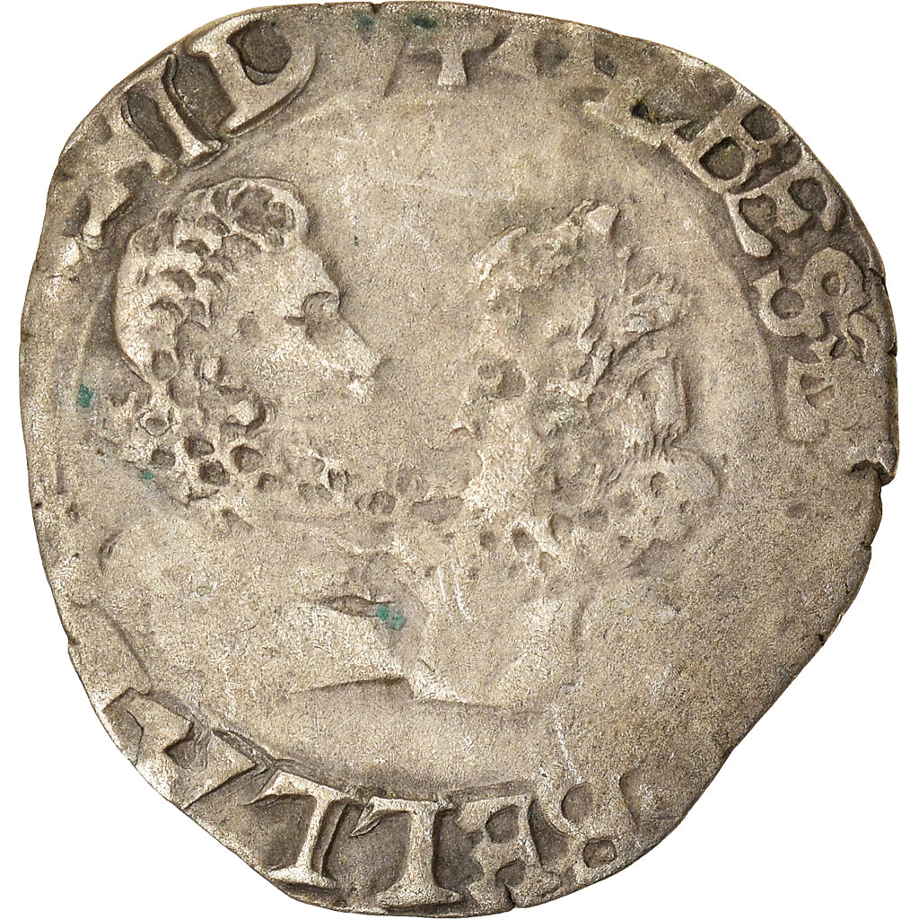 Moneda, España, Franche-Comté, Albert & Isabella, Carolus, 1618, Dole