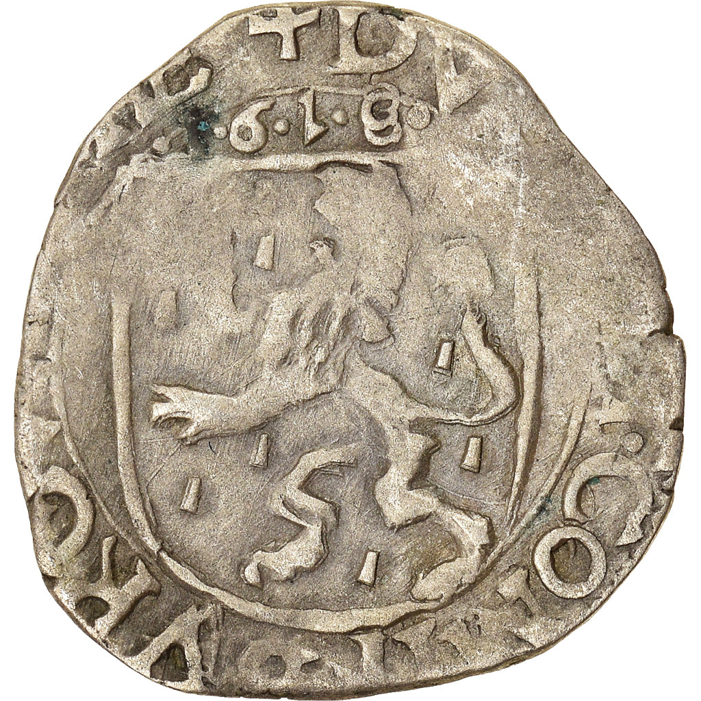 Moneda, España, Franche-Comté, Albert & Isabella, Carolus, 1618, Dole