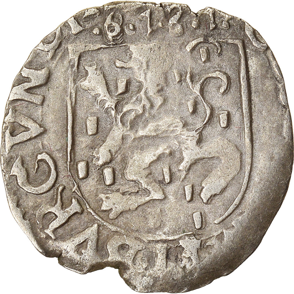 Munten, Spanje, Franche-Comté, Albert & Isabella, Carolus, 1618, Dole, Fautée