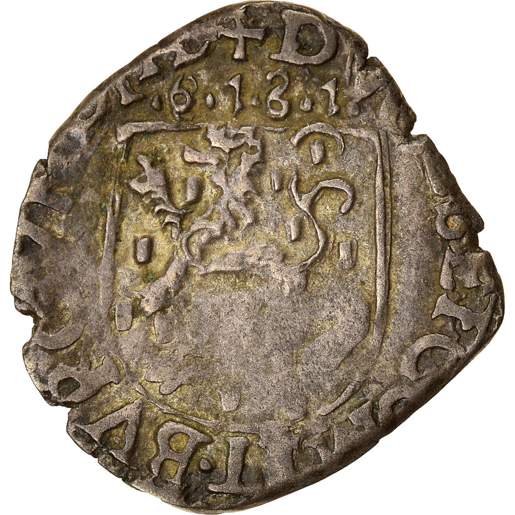 Munten, Spanje, Franche-Comté, Albert & Isabella, Carolus, 1618, Dole, Fautée