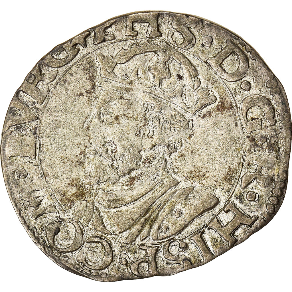 Moneda, España, Franche-Comté, Philip II, Carolus, 1561, Dole, Rare, MBC