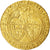 France, Henri VI, Angelot d'or, 1427, Rouen, "Collection Docteur F.", Or, TTB+